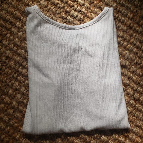 Ivory Ribbed Button Girls Top ♡ - Picture 5 of 6